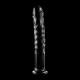 Dildo Nebula Series - Borosilicate Glass, Clear, 18.5 cm