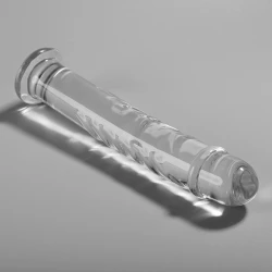 Dildo Nebula Series - Borosilicate Glass, Clear, 18.5 cm