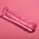 Dildo de Lux din Sticlă Borosilicată Roz 18.5 cm