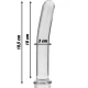 Dildo Nebula Series Model 17 - Borosilicat, Transparent, 18.5 cm