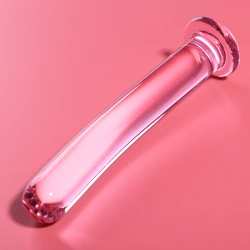 Dildo Nebula Series - Borosilicate Glass, Roz, 18.5 cm -O- 3 cm