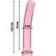 Dildo Nebula Series - Borosilicate Glass, Roz, 18.5 cm -O- 3 cm