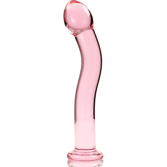 Dildo Nebula Series - Borosilicate Glass, Roz, 18.5 cm