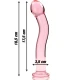 Dildo Nebula Series - Borosilicate Glass, Roz, 18.5 cm