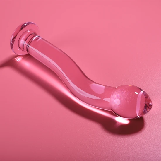 Dildo Nebula Series - Borosilicate Glass, Roz, 18.5 cm