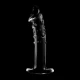 Dildo Nebula Series Model 19 - Borosilicate Glass, Alb, 18.5 cm