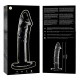 Dildo Nebula Series Model 19 - Borosilicate Glass, Alb, 18.5 cm
