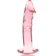 Dildo de Sticlă Borosilicată Roz 18.5 cm -O- 4 cm
