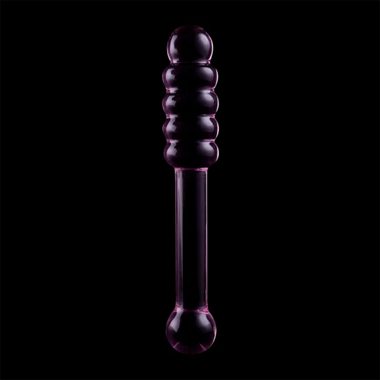 Dildo Nebula Series by Ibiza - Borosilicate Glass, Roz, 20.5 cm