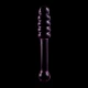 Dildo Nebula Series by Ibiza - Borosilicate Glass, Roz, 20.5 cm