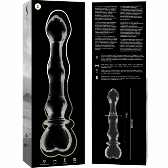 Dildo Nebula Series - Model 21, Transparent, 20.5 cm