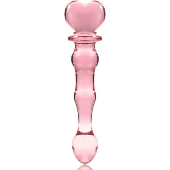 Dildo Nebula Series - Borosilicate Glass, Roz, 20.5 cm