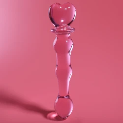 Dildo Nebula Series - Borosilicate Glass, Roz, 20.5 cm