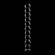 Dildo Nebula Series - Borosilicate Glass, Transparent, 21.5 cm