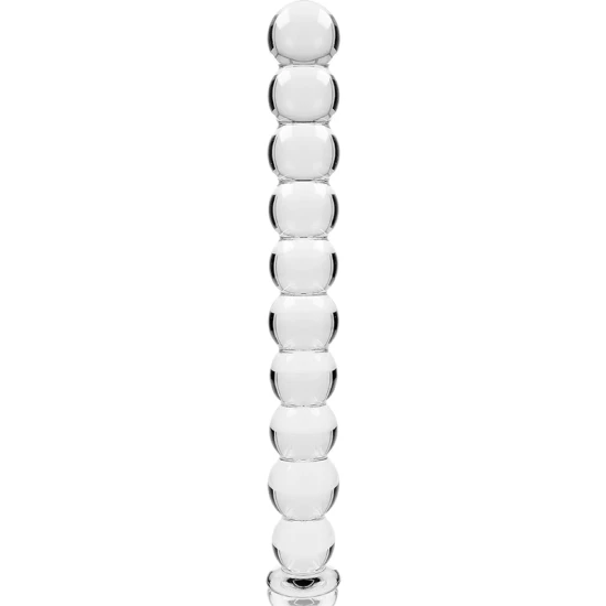 Dildo Nebula Series - Borosilicate Glass, Transparent, 21.5 cm