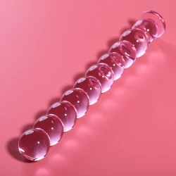 Dildo de Sticlă Borosilicată Roz 21.5 cm