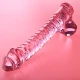 Dildo Nebula Series - Borosilicate Glass, Roz, 21.5 cm