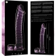 Dildo Nebula Series - Borosilicate Glass, Roz, 21.5 cm