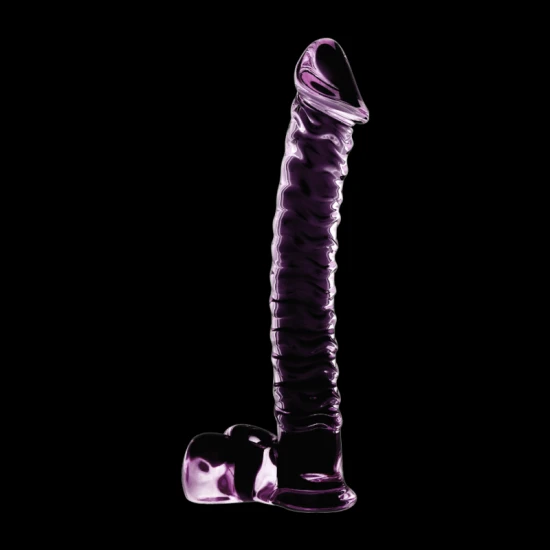 Dildo Nebula Series - Borosilicate Glass, Roz, 21.5 cm