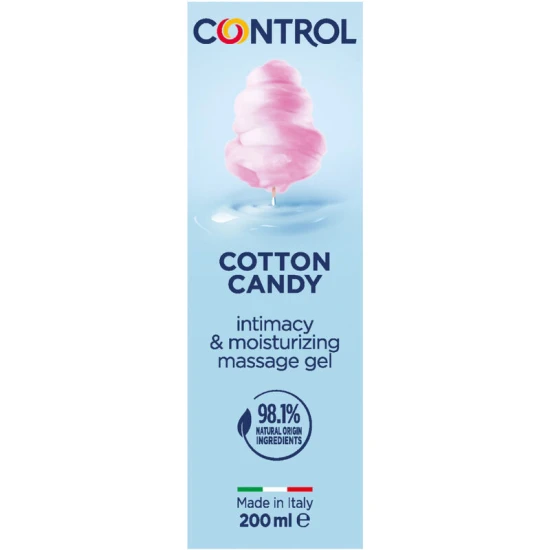 CONTROL - Gel de masaj 3 în 1, Cotton Candy, 200 ml