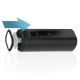 Masturbator teledildonic Onyx+ cu textură de piele, Negru