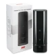 Masturbator teledildonic Onyx+ cu textură de piele, Negru