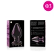 Plug Anal Model 3 - Sticlă Borosilicată, Roz, 11 cm