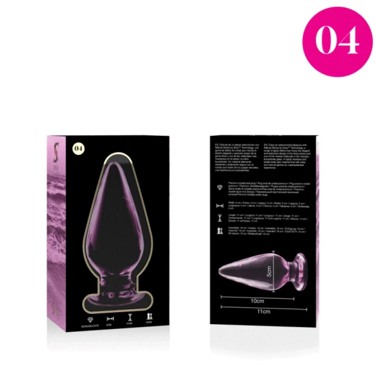 Plug Anal Nebula Series by Ibiza - Model 4, Roz, 11 cm -O- 5 cm