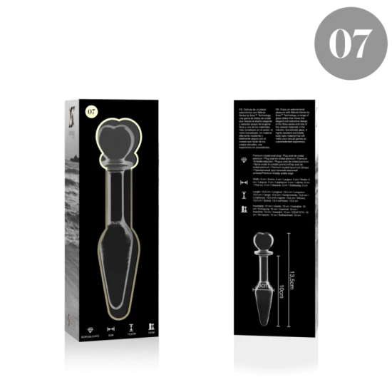 Plug Anal Nebula Series - Model 7, Transparent, 13.5 cm