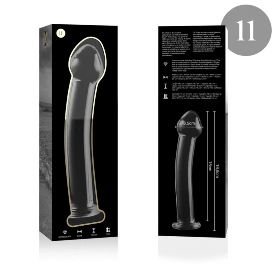 Dildo Nebula Series Model 11 - Borosilicat, Transparent, 16 cm