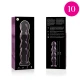 Dildo Nebula Series Model 10 - Borosilicate Glass, Roz, 16.5 cm