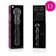 Dildo Luxos din Sticlă Borosilicată Roz 18 cm