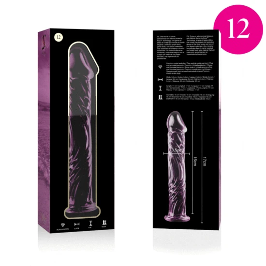 Dildo Nebula Series - Model 12, Roz, 17 cm
