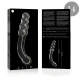 Dildo Nebula Series Model 14 - Borosilicat, Transparent, 18.5 cm