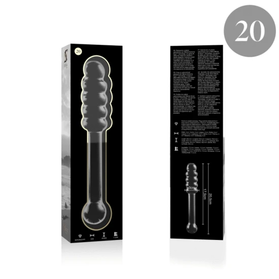 Dildo Nebula Series Model 20 - Borosilicat, Transparent, 20.5 cm