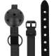 INTENSE - Cătușă tip ball gag din piele vegană, Fetish, Negru