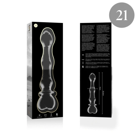Dildo Nebula Series - Model 21, Transparent, 20.5 cm