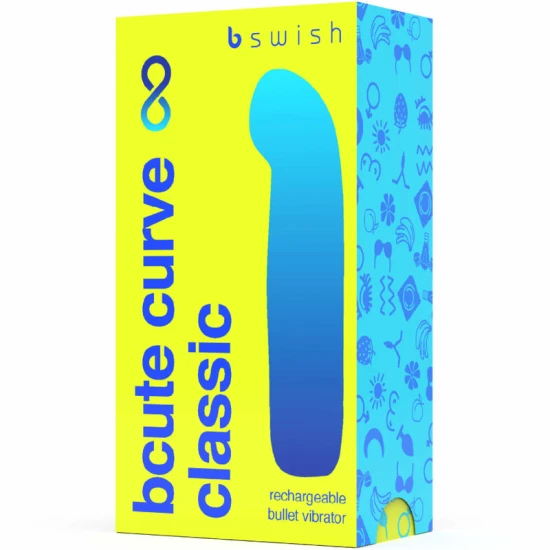 Vibrator Bcute Curve, reîncărcabil, din silicon, galben