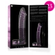 Dildo Nebula Series - Borosilicate Glass, Roz, 21.5 cm