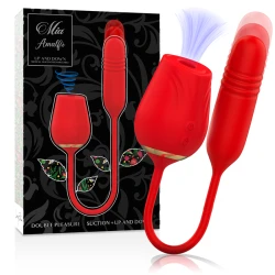 Double Pleasure Wand din silicon medical, negru, set masaj + stimulator anal, Universal
