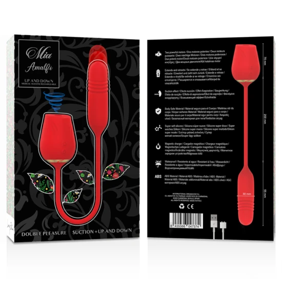 Double Pleasure Wand din silicon medical, negru, set masaj + stimulator anal, Universal