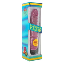 Vibrator tip jelly, mov liliachiu, flexibil