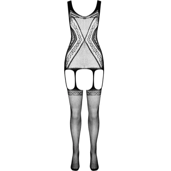 Bodystocking ECO BS007 - Sexy, Roșu, Mărime Universală.