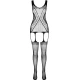 Bodystocking ECO BS007 - Sexy, Roșu, Mărime Universală.