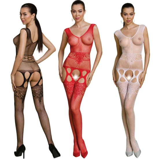 Body sexy ECO BS014 - Decupat, Negru, Mărime universală