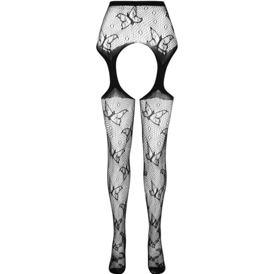 Bodystocking ecologic negru, mărime universală