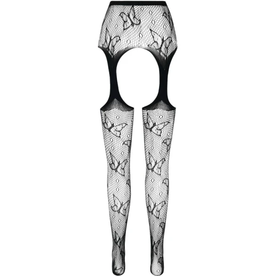 Bodystocking din nylon reciclat, roșu, mărime universală