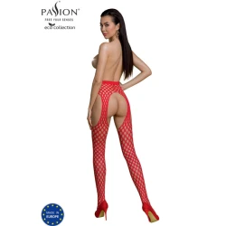 Body sexy ECO S003 - Decupat, Roșu, Mărime universală