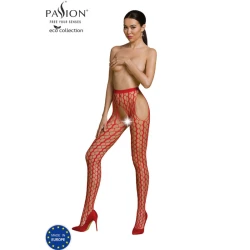 Body sexy ECO S007 - Decupat, Roșu, Mărime universală