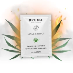Gel de alunecare încălzitor tip sliding, ulei din semințe, aromă de cannabis, 6 ml